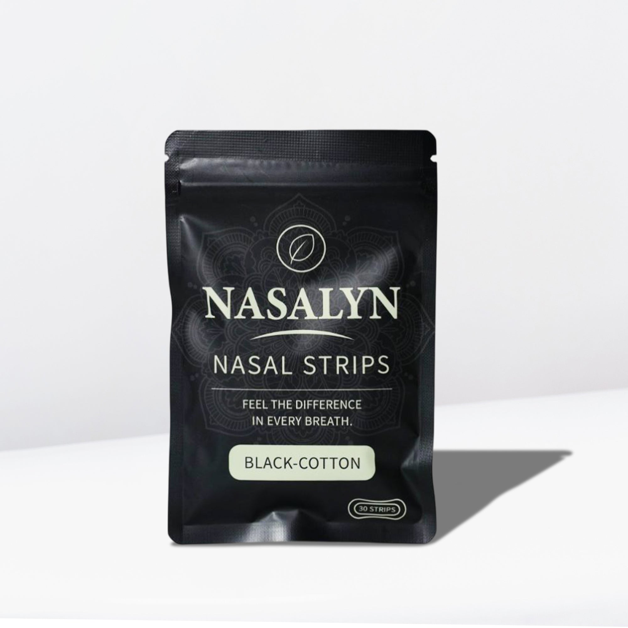 Nasalyn Zwarte Katoenen Neusstrip - 30 stuks